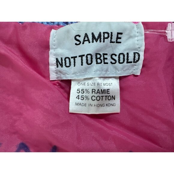 NO! Jeans Knit Patches & Embroidery vest multicolor Rare 90s Vintage sample - Picture 2 of 3